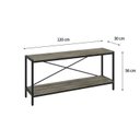 Ver imagem 5 de Rack para TV até 50 Polegadas 1 Nicho Aéreo Estilo Industrial Active Yescasa Marrom