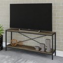Ver imagem 7 de Rack para TV até 50 Polegadas 1 Nicho Aéreo Estilo Industrial Active Yescasa Marrom