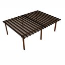 Ver imagem 1 de Kit Policarbonato Bronze 4mm 8,00m X 6,00m - Perfis Naturais