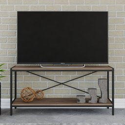 Estante para TV até 50 Polegadas 1 Nicho Aéreo 1 Estante Estilo Industrial Active Yescasa - 7