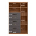 Ver imagem 6 de Multi-Cômoda 1 Porta 6 Gavetas Marabá