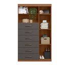 Ver imagem 5 de Multi-Cômoda 1 Porta 6 Gavetas Marabá