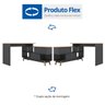 Mesa Escrivaninha em L 120x136cm Retrô 2 Portas Pés Madeira Maciça - 6