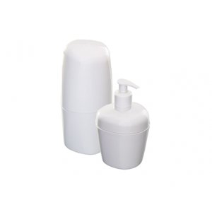 Kit com Porta Sabonete Liq e Porta Escovas*
