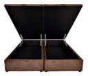 Ver imagem 3 de Cama Box Baú King-size 193x203 Reforçada Fabricação Própria - Suede Marrom