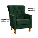 Ver imagem 4 de Poltrona Decorativa Carrara C/ Capitonê Veludo Verde