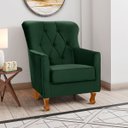 Ver imagem 2 de Poltrona Decorativa Carrara C/ Capitonê Veludo Verde