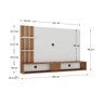 Painel Para TV até 42 Polegadas 2 Nichos - 4