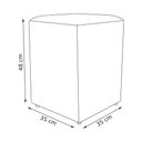 Ver imagem 4 de Puff Dado Decorativo para Sala Quarto Penteadeira Material Sintético Cores