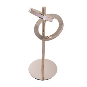 Luminária De Mesa Led Metal Dourado 3000k 1000lm