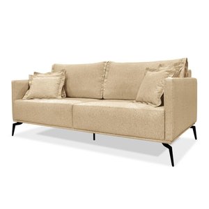 Sofá Living 2 Lugares 1,60 Linho Dourado - Lucadi Home