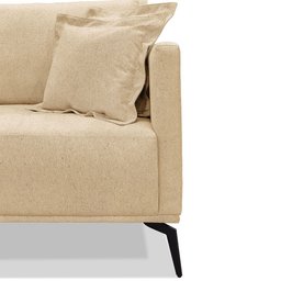 Sofá Living 2 Lugares 1,60 Linho Dourado - Lucadi Home - 4