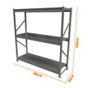 Ver imagem 2 de Mini Porta Pallet Slim Inicial Comercial 1,80x0,60x2m Estante de Armazenagem com Plano - Sa Gô