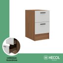 Ver imagem 5 de Módulo Mesa de Cabeceira 2 Gavetas Viena Yescasa Nogal/Branco