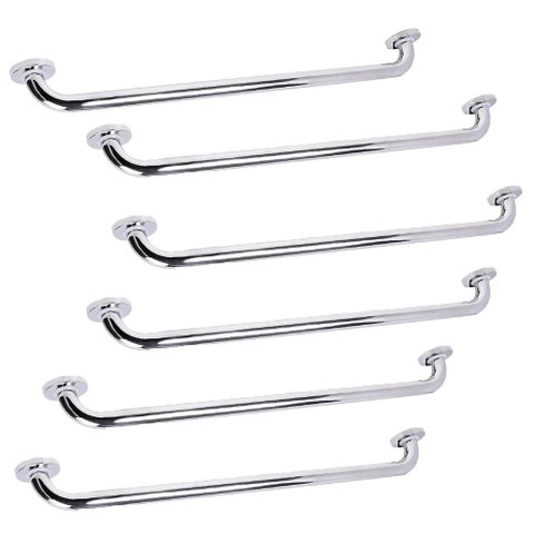 Alça Barra Apoio Kit 5 Uni Inox 70cm Acessibilidade Criança Idoso Gestante Banheiro Segurança Anti Q