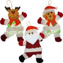 Ver imagem 1 de Kit 12 Decoração Árvore de Natal Noel Rena Urso Natalino 19cm