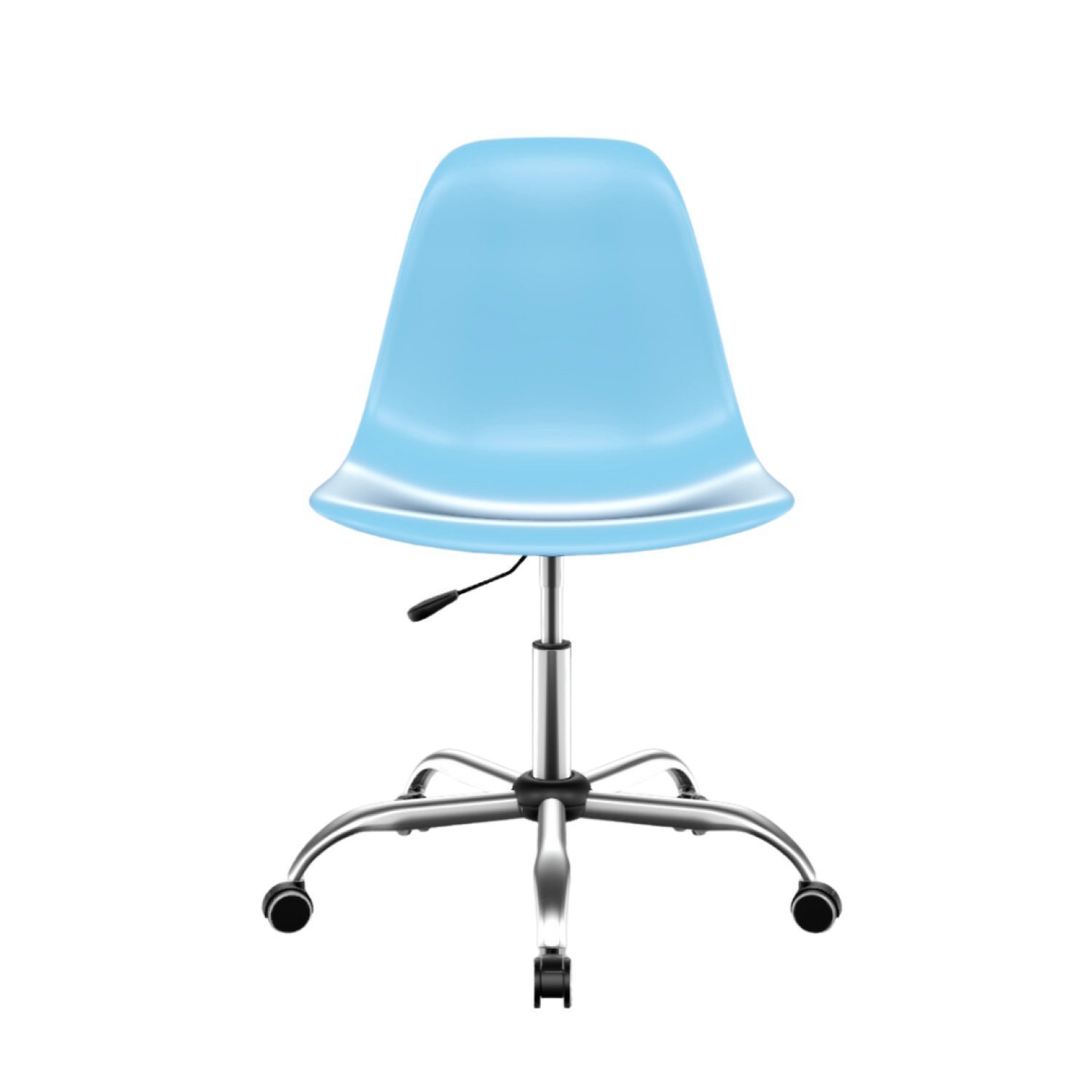 Cadeira para Escritório Eames PP Base Aço Cromado - 4