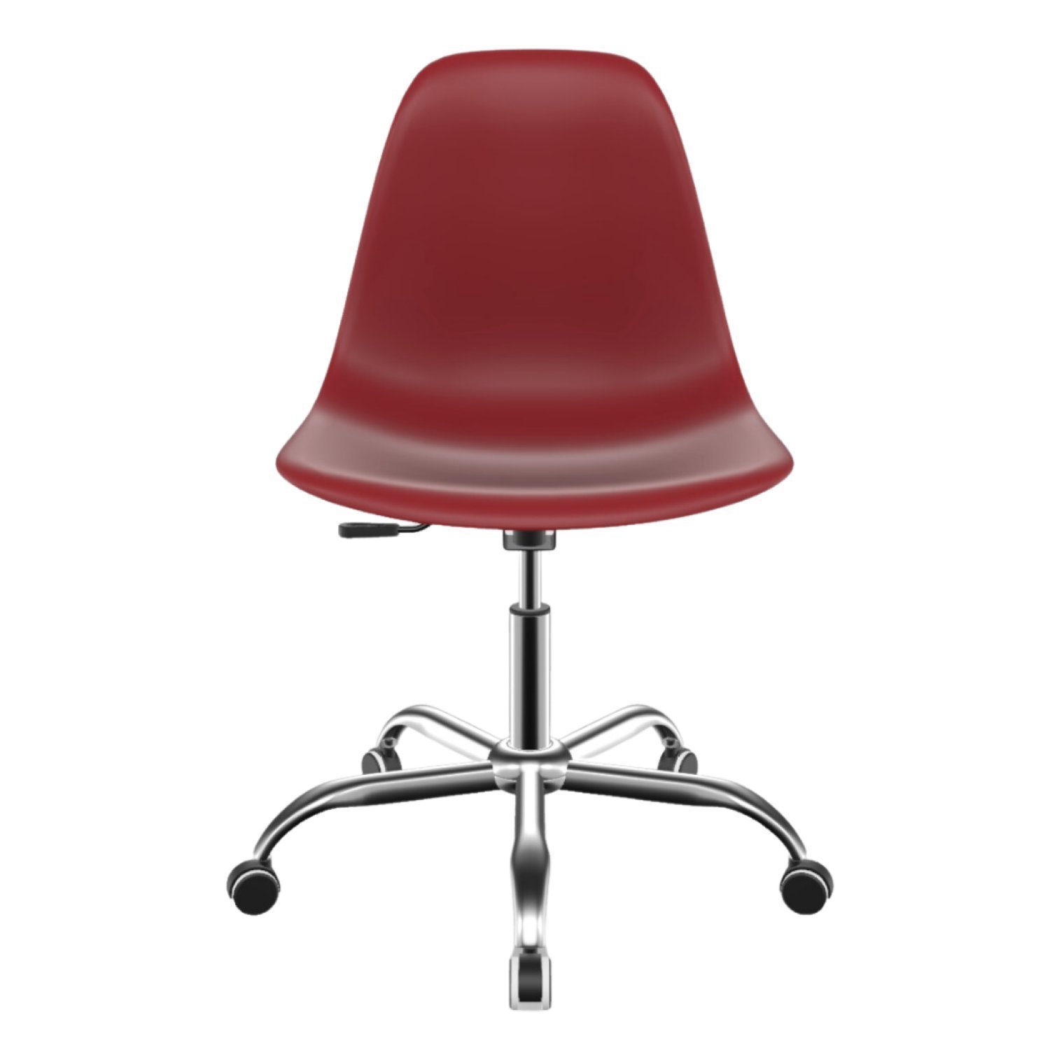 Cadeira para Escritório Eames PP Base Aço Cromado - 4