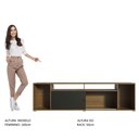 Ver imagem 7 de Rack para Tv até 65 Polegadas Madesa Cancun Rustic/preto Cor:rustic/preto