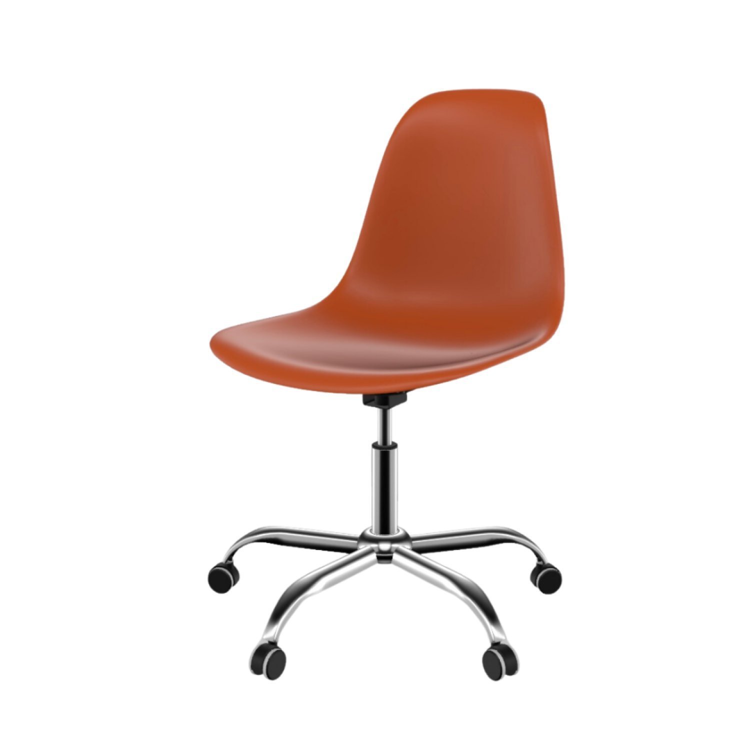 Cadeira para Escritório Eames PP Base Aço Cromado - 1