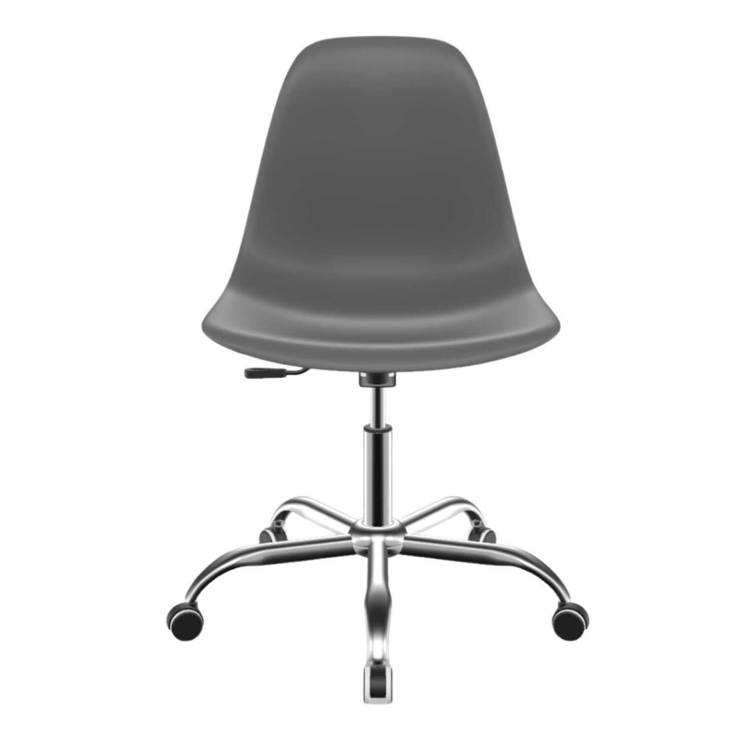 Cadeira para Escritório Eames PP Base Aço Cromado - 4