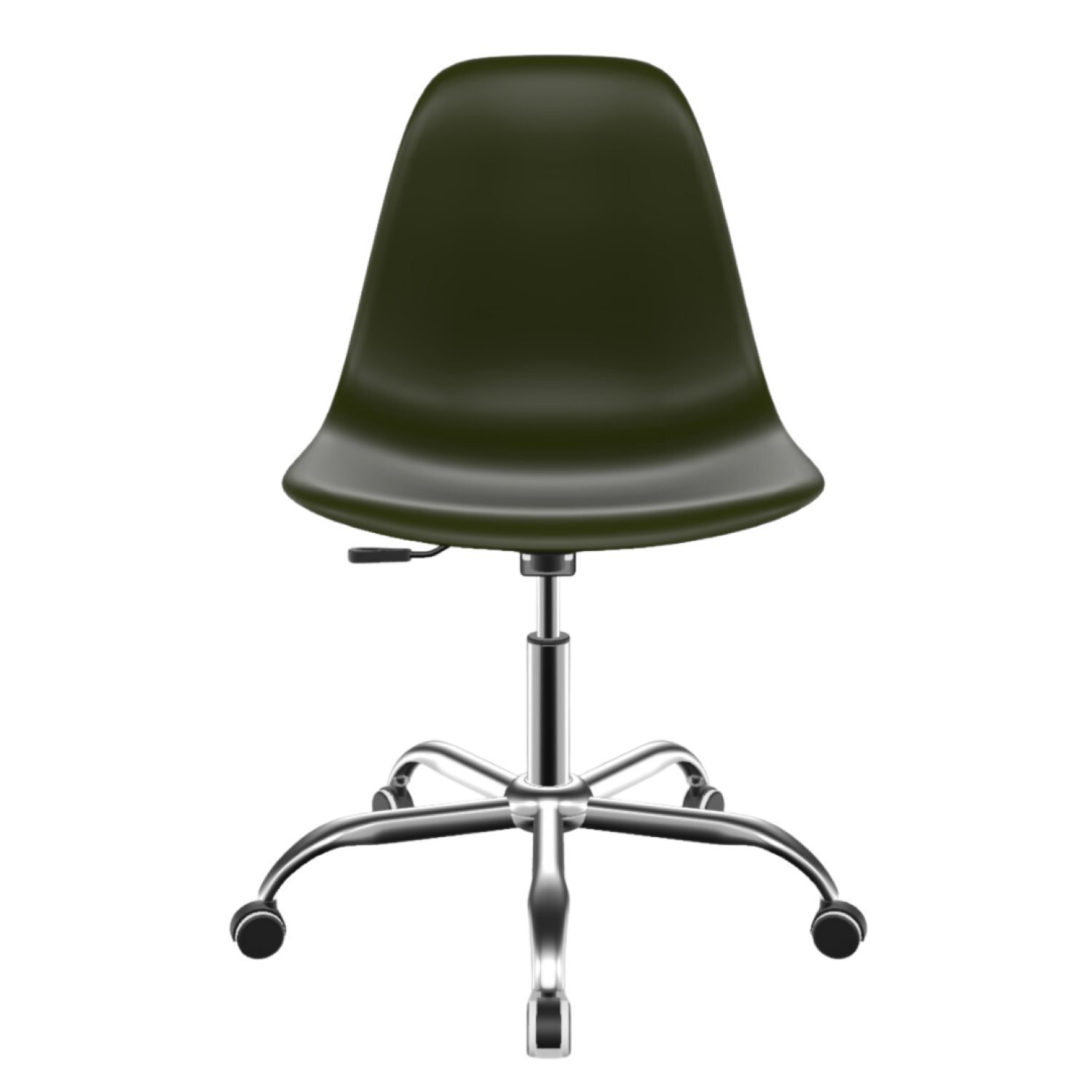 Cadeira para Escritório Eames PP Base Aço Cromado - 4