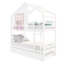 Ver imagem 5 de Treliche Casinha com Janela Madeira Maciça Branco/ Rosa Housin