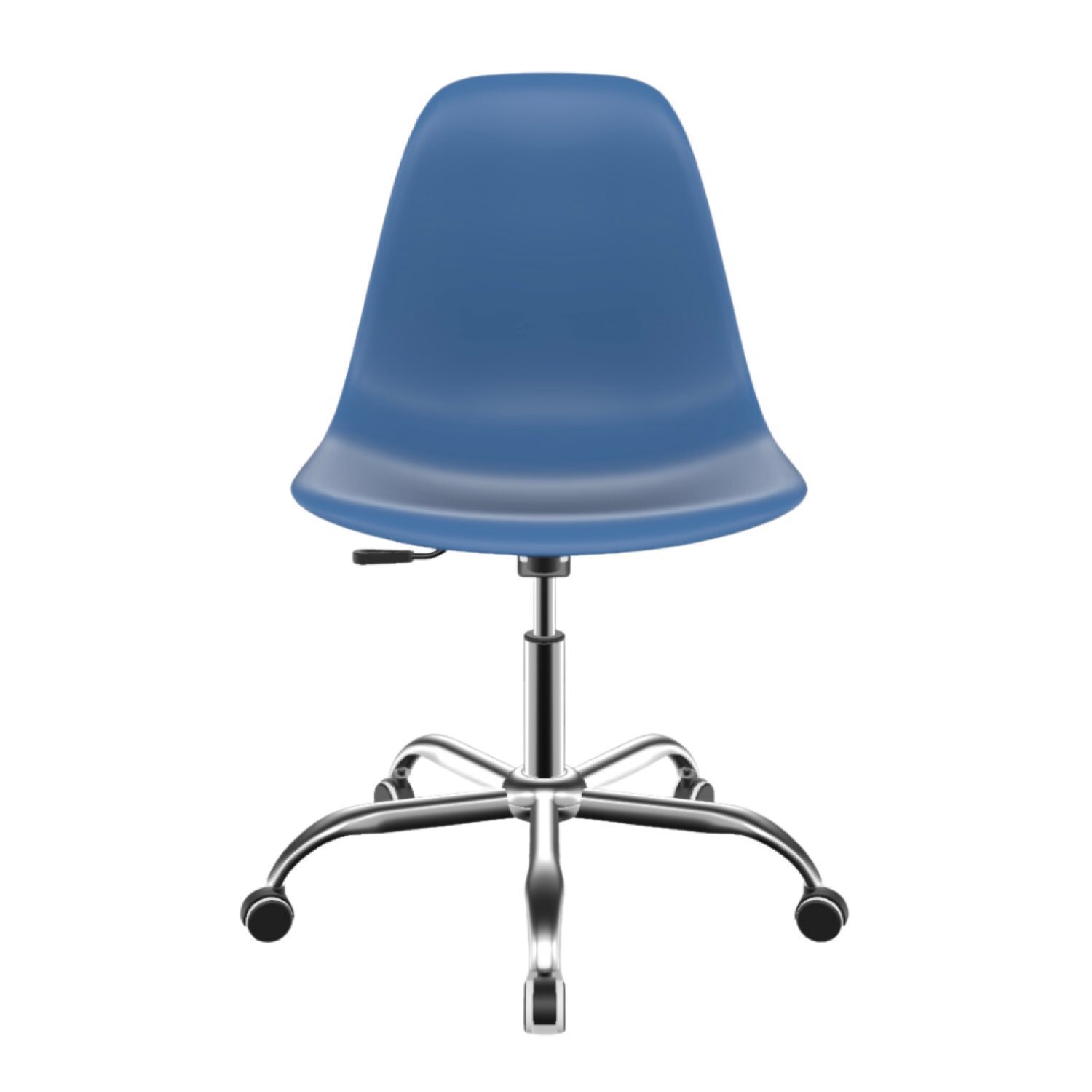 Cadeira para Escritório Eames PP Base Aço Cromado - 4