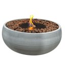 Ver imagem 1 de Lareira Ecológica Externa Cimento Queimador 50cm Inox 304 - Bacia 100 cm Sala Rústica Porak Bacia 10
