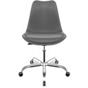 Ver imagem 5 de Cadeira Escritório Eames Estofada Saarinen PP Base Aço Cromado