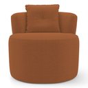 Ver imagem 7 de Kit Sofá e Poltrona Orgânica Living Bob com Almofadas Bouclê Terracota - Desk Design