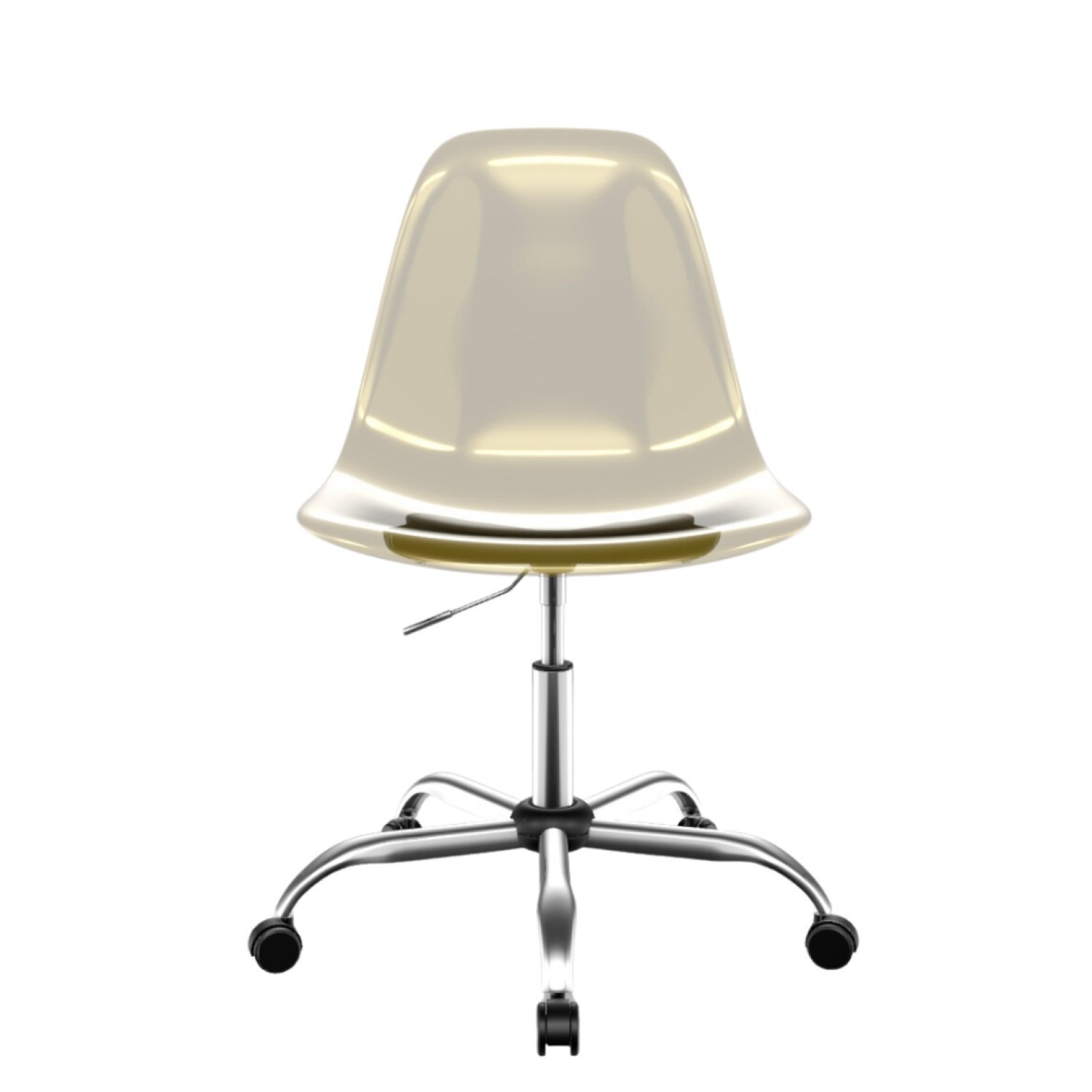 Cadeira para Escritório Eames PP Base Aço Cromado - 4