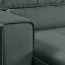 Ver imagem 3 de Sofá Luna 4 Lugares Retrátil Reclinável Veludo Luxo 2,20m