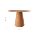 Ver imagem 4 de Conjunto Sala de Jantar Mesa Cone Amadeirada + 4 Cadeiras Gaia
