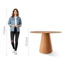 Ver imagem 6 de Conjunto Sala de Jantar Mesa Cone Amadeirada + 4 Cadeiras Gaia
