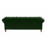 Sofá Dom Pedro Chesterfield 3 Lugares Decoração Sala Receção - Couríssimo Verde - 2
