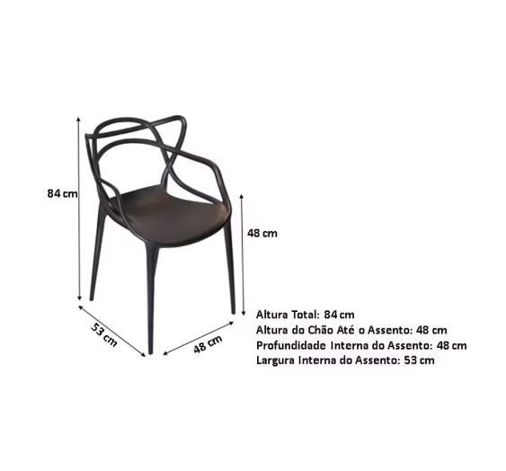 Cadeira Alegra Preto - Construmarcas - 2