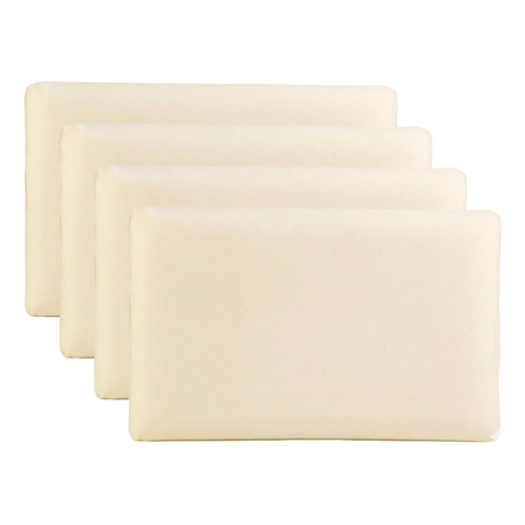 Kit 4 Travesseiro Nasa-X Original Viscoélastico Alivio Dores Bege 40x60x13