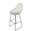 Ver imagem 1 de Banqueta Alta 106cm com Encosto Kayla Bege/Fendi