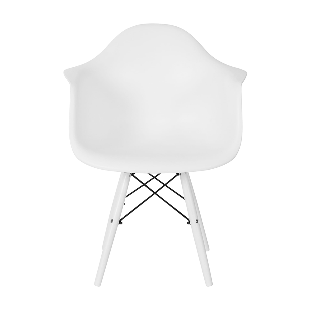 Cadeira de Jantar com Braço Eames Eiffel Branca Color - 2