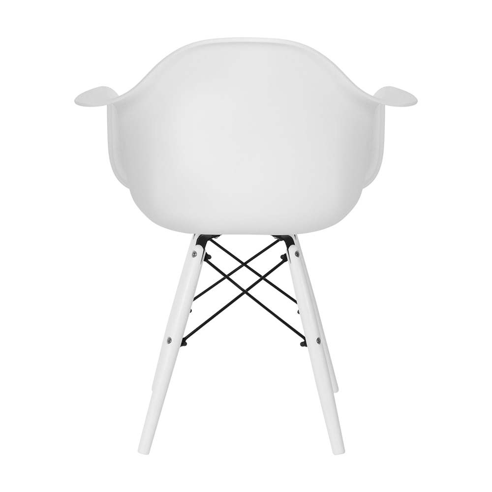 Cadeira de Jantar com Braço Eames Eiffel Branca Color - 4