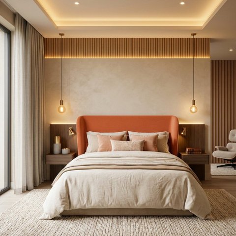 Cabeceira Cama Box King Size Estofada Ravena 195cm com Sapatas Plásticas Linha Premium Design Soft C