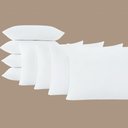 Ver imagem 3 de Kit 6 Travesseiros 50x70cm Antialérgico Lavável Fibra Siliconada Macio Confort - Branco