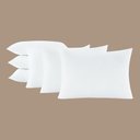 Ver imagem 2 de Kit 6 Travesseiros 50x70cm Antialérgico Lavável Fibra Siliconada Macio Confort - Branco
