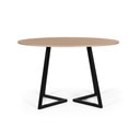 Ver imagem 2 de Mesa de Jantar Redonda Industrial 120cm 4 a 6 Lugares Rigo MDF Jade - Straub Web