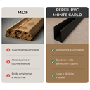 Ver imagem 3 de Kit 6 Barra Perfil de Acabamento para Painel Ripado 2m