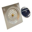 Ver imagem 5 de Kit 2x Ralo Inteligente Banheiro Inox Clickup Quadrado 15x15 Excelente Acabamento