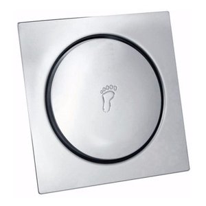 Kit 2x Ralo Inteligente Banheiro Inox Clickup Quadrado 15x15 Excelente Acabamento