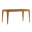 Ver imagem 3 de Conjunto Sala de Jantar Mesa Aurea 160x90 sem Vidro 6 Cadeiras Carol Ype/linho Palha