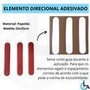 Ver imagem 5 de Elemento Tátil Direcional Pvc Adesivado Vermelho